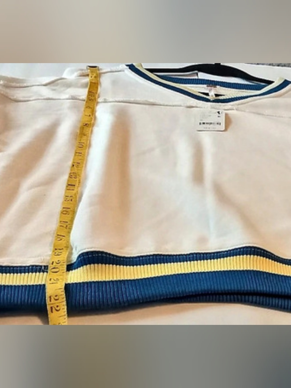FP Movement Color Block Pullover White XL NWT - Picture 6 of 9